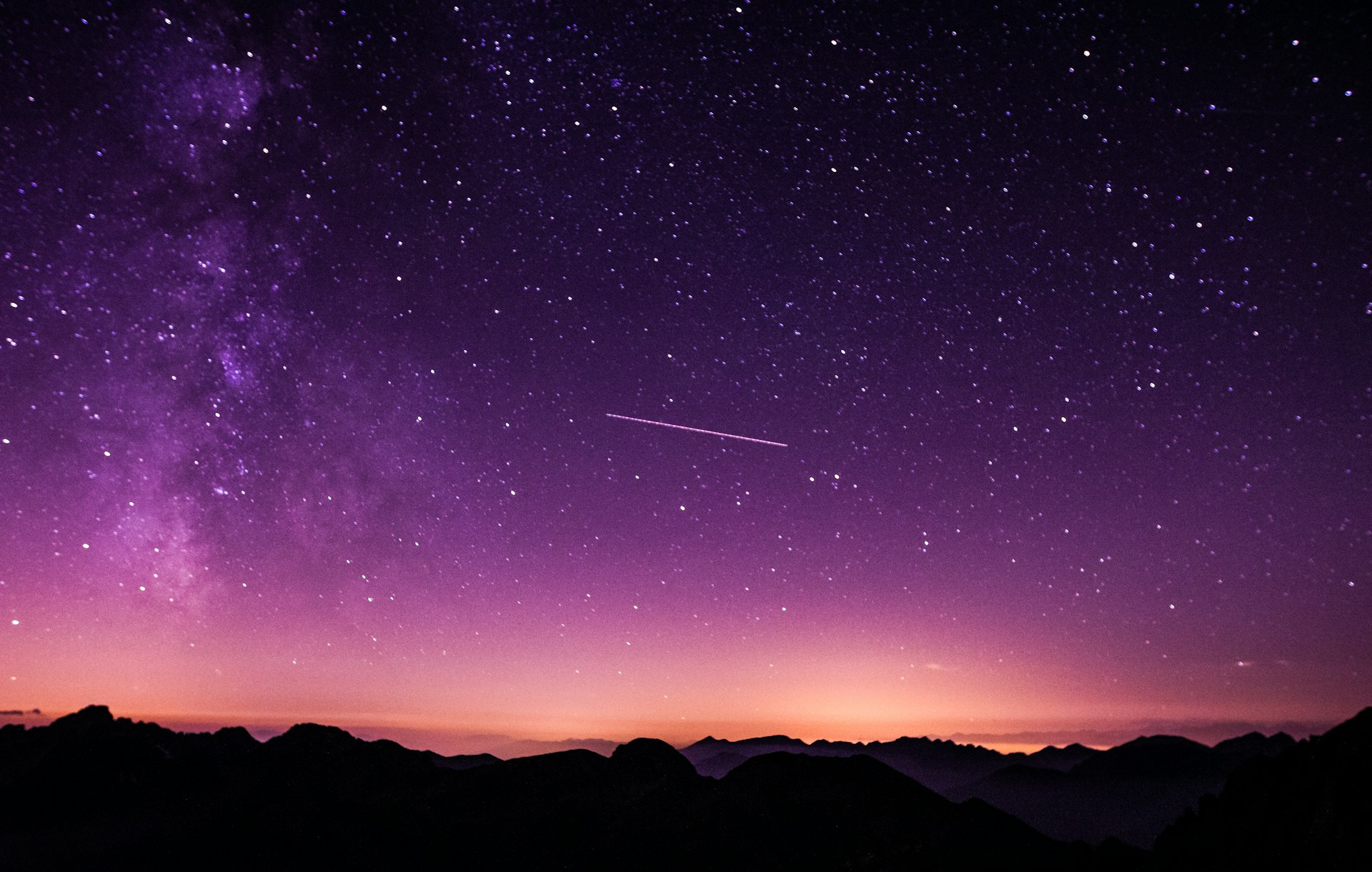 A clear night sky full of stars, the deep-space sink radiative cooling sheds heat to.